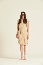 Cargar imagen en el visor de la galería, VESTIDO CAMISERO TIPO SAFARI
