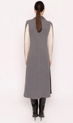Cargar imagen en el visor de la galería, VESTIDO PUNTO MIDI CUELLO PERKINS
