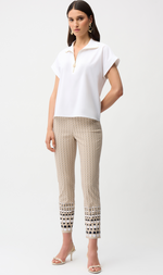 Cargar imagen en el visor de la galería, PANTALON RECTO CON ESTAMPADO GEOMETRICO
