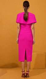 Cargar imagen en el visor de la galería, VESTIDO MIDI CREPE CAPITA
