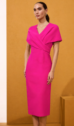 Cargar imagen en el visor de la galería, VESTIDO MIDI CREPE CAPITA
