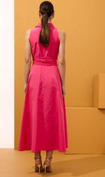 Cargar imagen en el visor de la galería, VESTIDO MIDI CAMISERO SIN MANGAS
