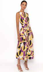Cargar imagen en el visor de la galería, VESTIDO MIDI ESTAMPADO

