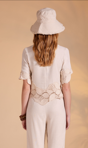 TOP BEIGE CROCHET