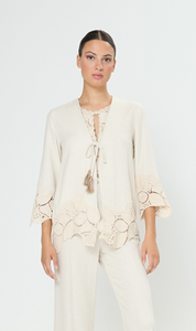 LEVITA DE ALGODÓN CON CROCHET