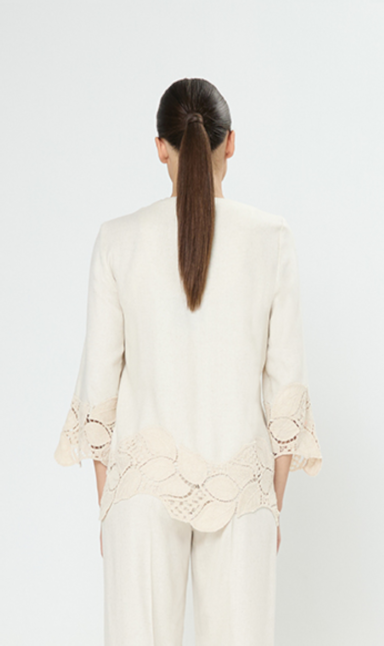 LEVITA DE ALGODÓN CON CROCHET
