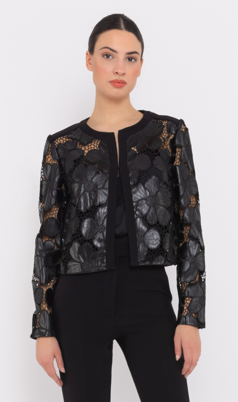 CHAQUETA TROQUELADA ECOPIEL