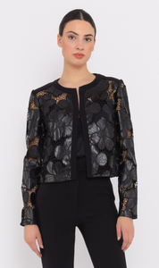 CHAQUETA TROQUELADA ECOPIEL