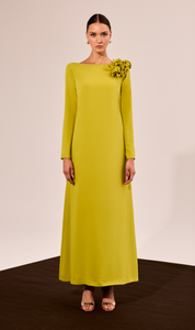 VESTIDO LARGO VERDE LIMA