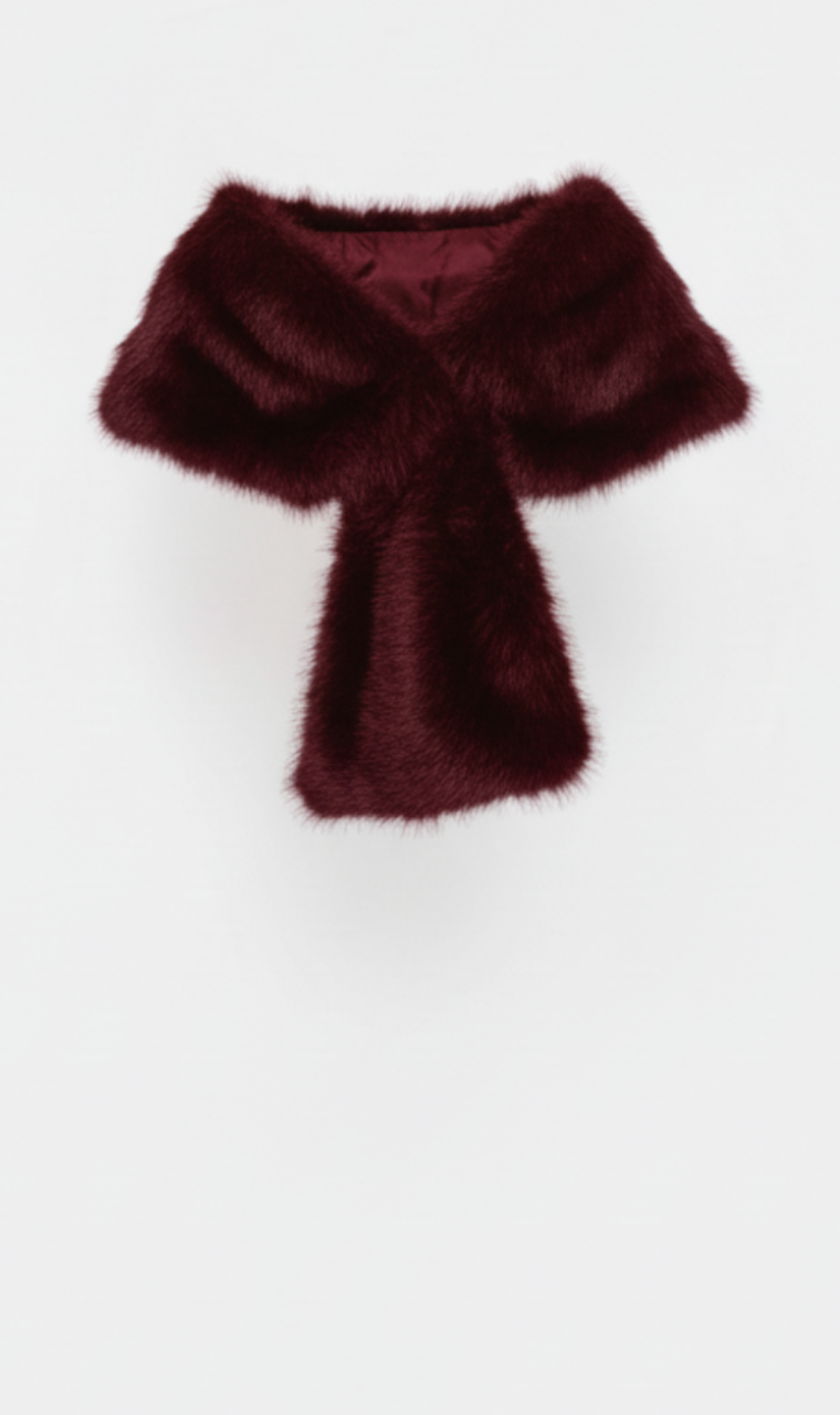 ESTOLA ECOPELO ROJO OSCURO