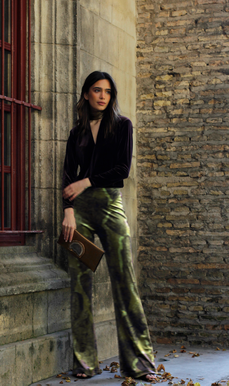 PANTALÓN TERCIOPELO VERDE
