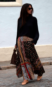 FALDA LARGA ESTAMPADA