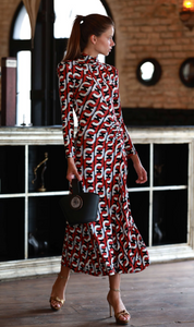 VESTIDO LARGO ESTAMPADO