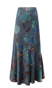 FALDA MIDI ESTAMPADA