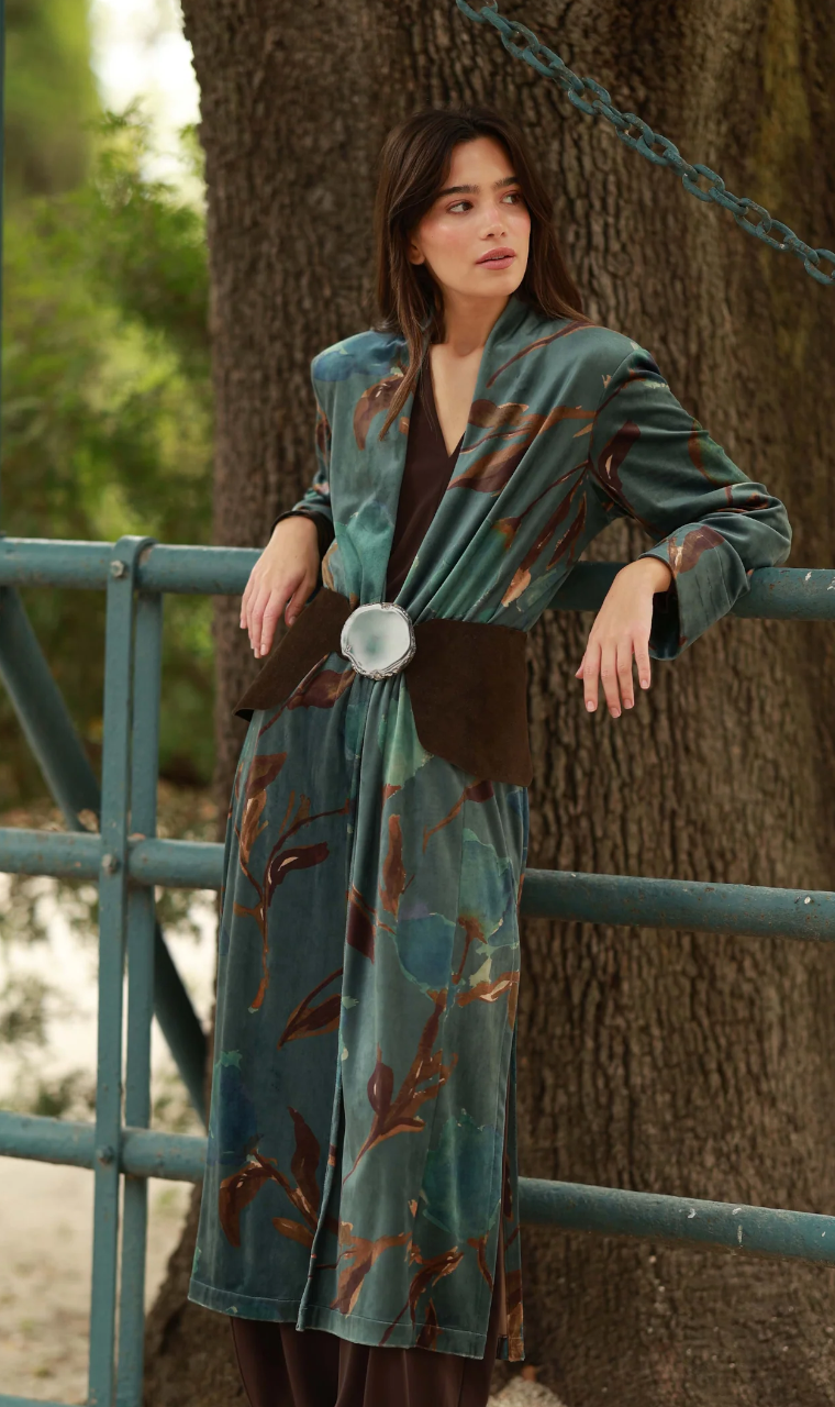 LEVITA TERCIPELO ESTAMPADA