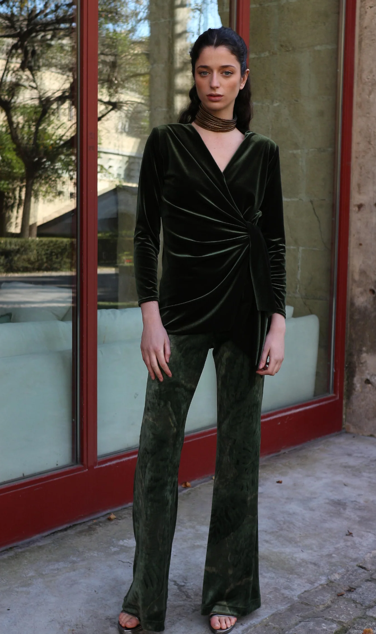 PANTALÓN TERCIOPELO VERDE