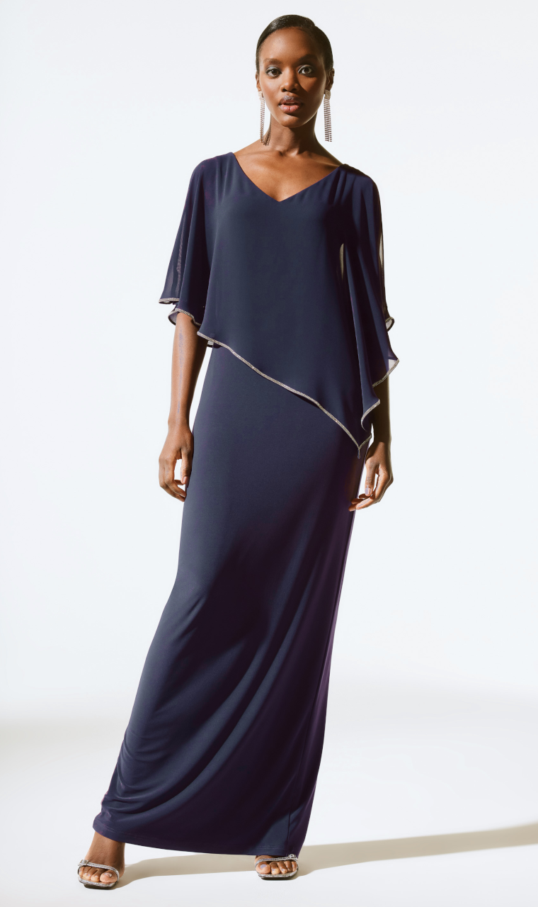 VESTIDO LARGO MARINO