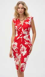 Cargar imagen en el visor de la galería, VESTIDO ROJO ESTAMPADO
