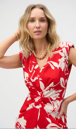 Cargar imagen en el visor de la galería, VESTIDO ROJO ESTAMPADO
