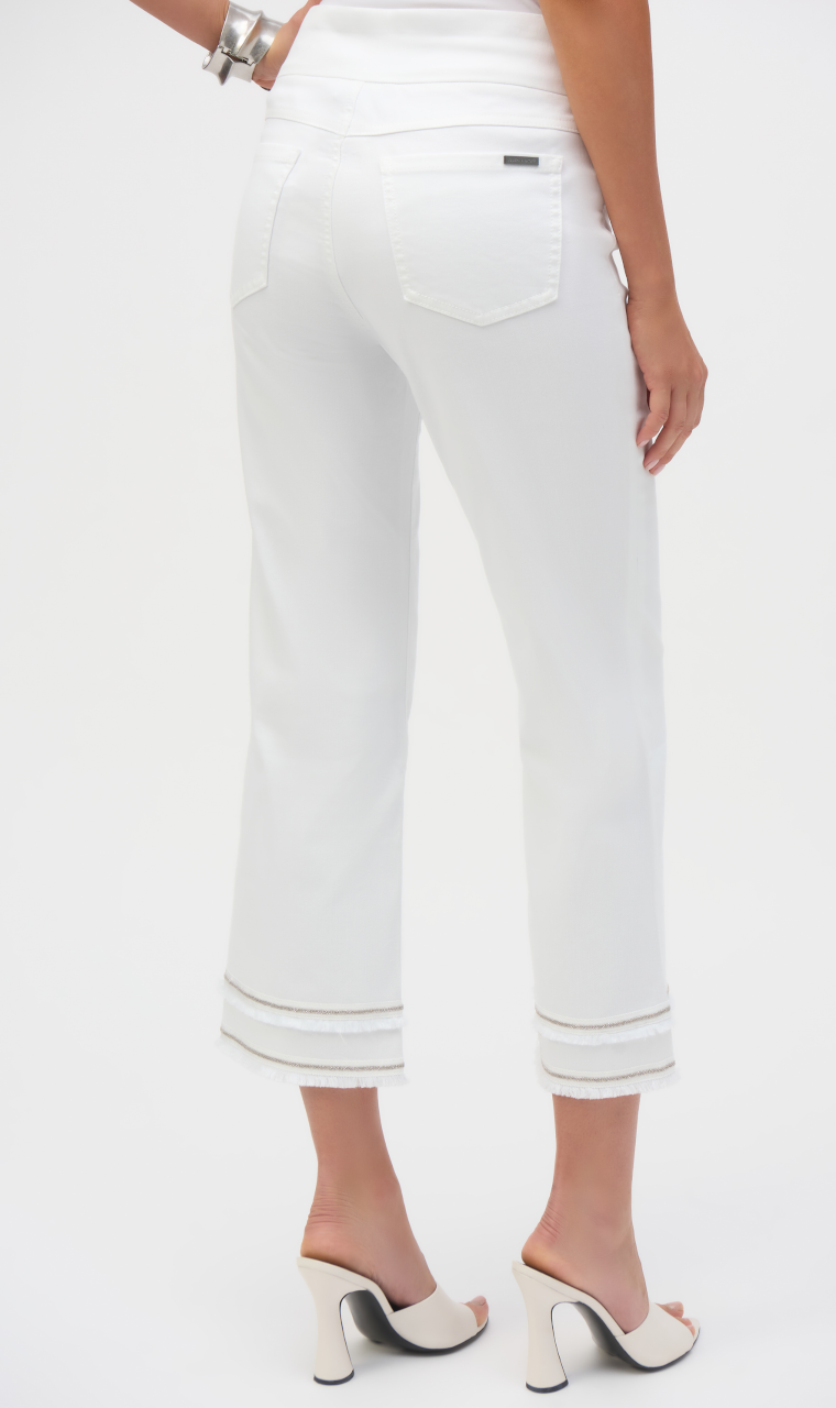 PANTALÓN TOBILLERO VAQUERO BLANCO