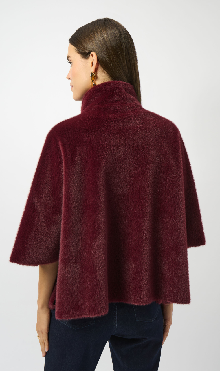 CHAQUETA ECO-PELO GRANATE