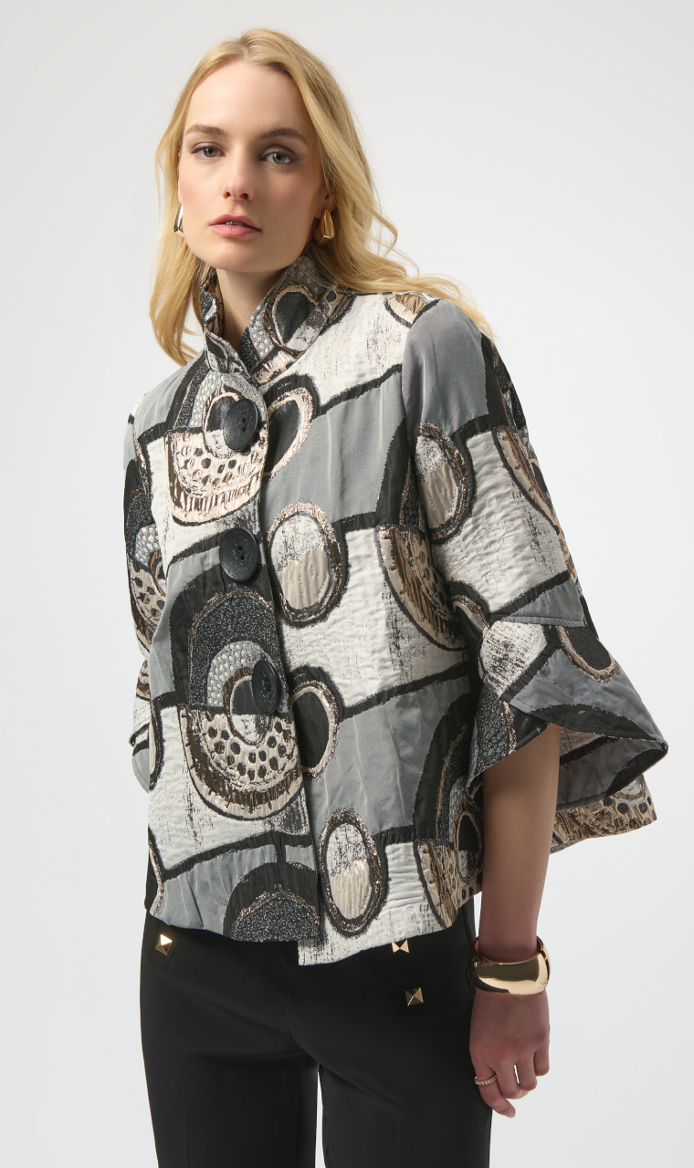 CHAQUETA BROCADO BOTONES XXL