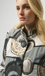 CHAQUETA BROCADO BOTONES XXL