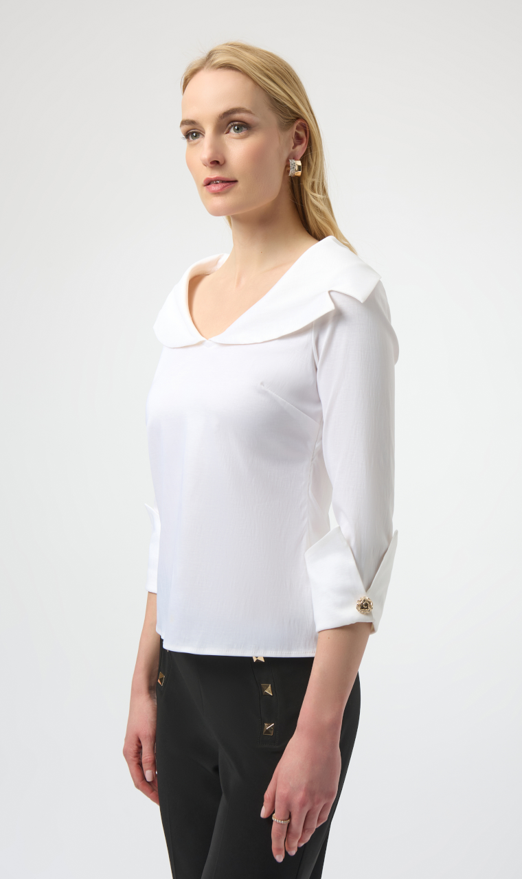 BLUSA BLANCA SATINADA