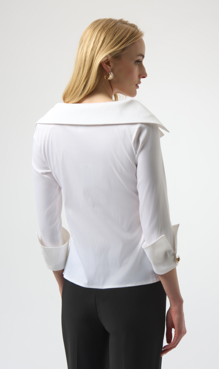 BLUSA BLANCA SATINADA