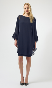 VESTIDO GASA MARINO