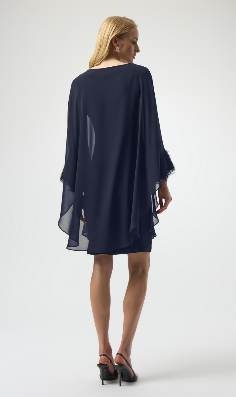 VESTIDO GASA MARINO