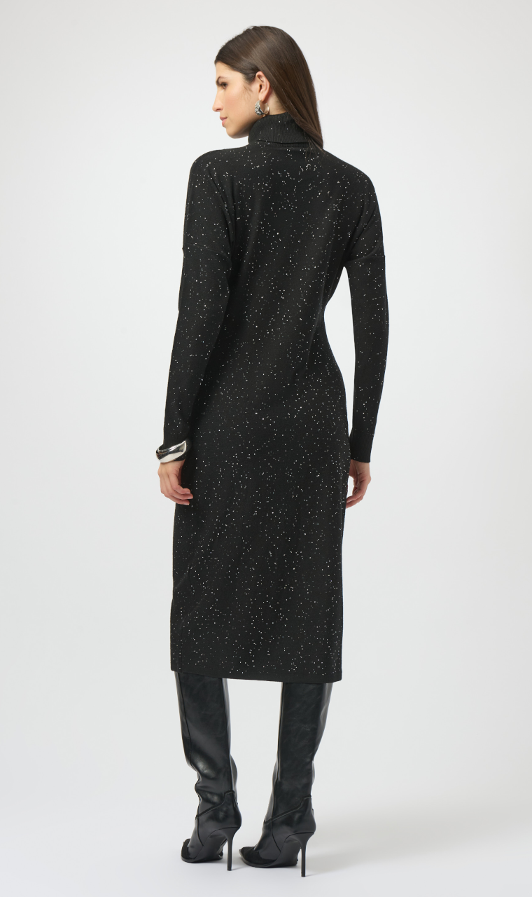 VESTIDO DE PUNTO CON MICROLENTEJUELAS