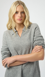 Cargar imagen en el visor de la galería, POLO CASHMERE GRIS PERLA
