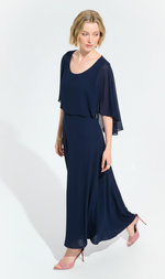 Cargar imagen en el visor de la galería, VESTIDO MIDI MARINO
