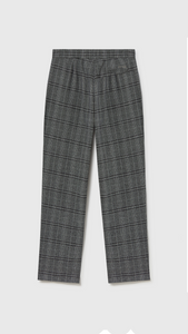 PANTALÓN GRIS CUADRO NEGRO