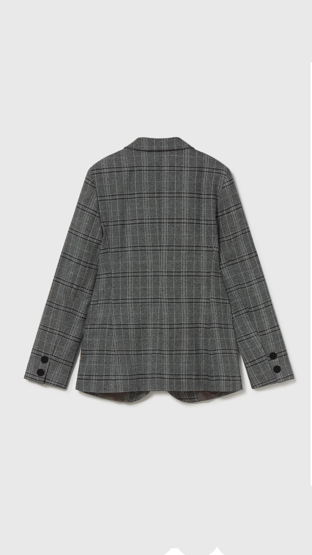 AMERICANA GRIS CUADRO NEGRO