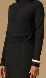 Cargar imagen en el visor de la galería, VESTIDO NEGRO PUNTO
