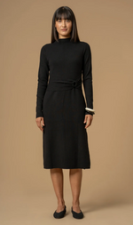 Cargar imagen en el visor de la galería, VESTIDO NEGRO PUNTO
