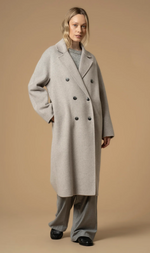 Cargar imagen en el visor de la galería, ABRIGO GRIS PERLA
