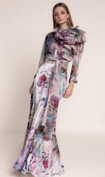 Cargar imagen en el visor de la galería, CONJUNTO FALDA LARGA Y BLUSA ESTAMPADO
