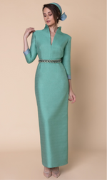 Cargar imagen en el visor de la galería, VESTIDO LARGO VERDE
