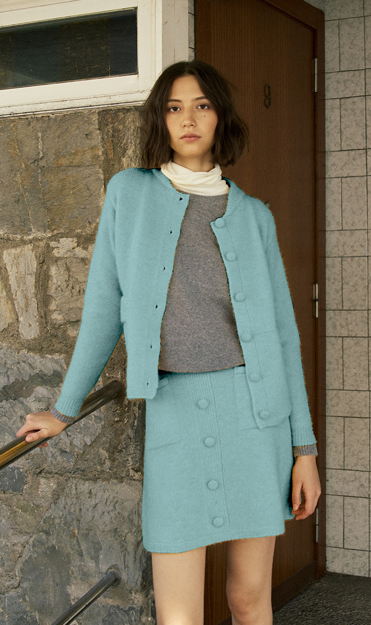 BOMBER DE PUNTO CELESTE