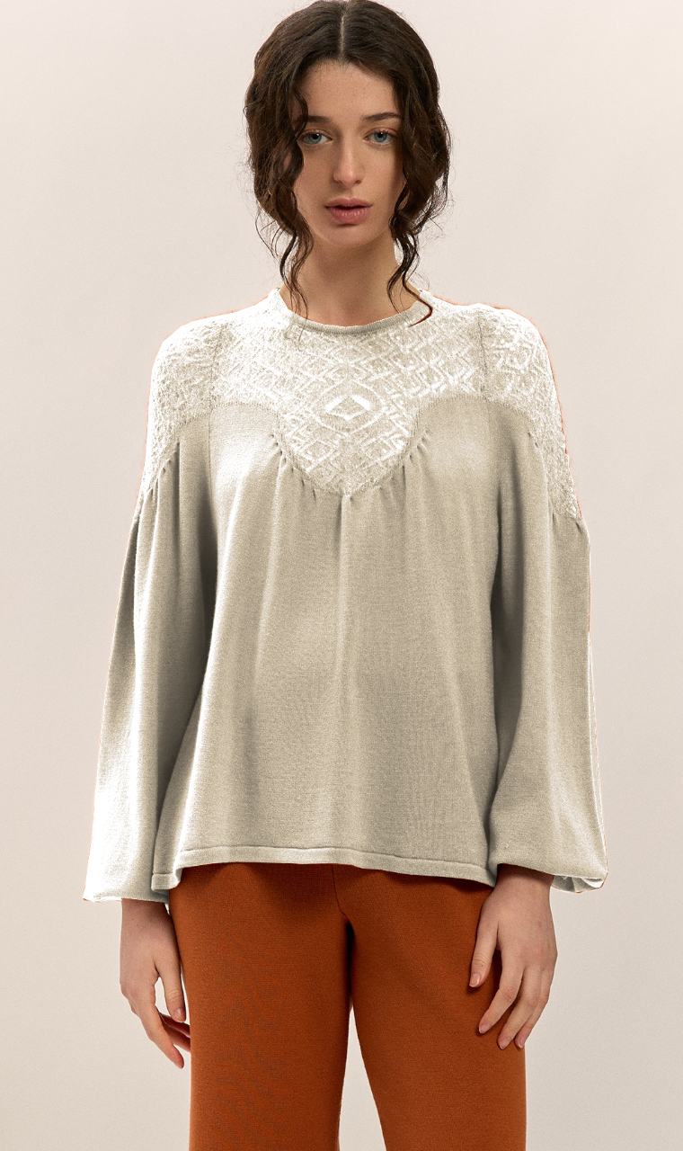 SUÉTER CRUDO CANESÚ CALADITOS