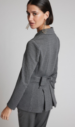 Cargar imagen en el visor de la galería, TRAJE RAYA DIPLOMÁTICA GRIS
