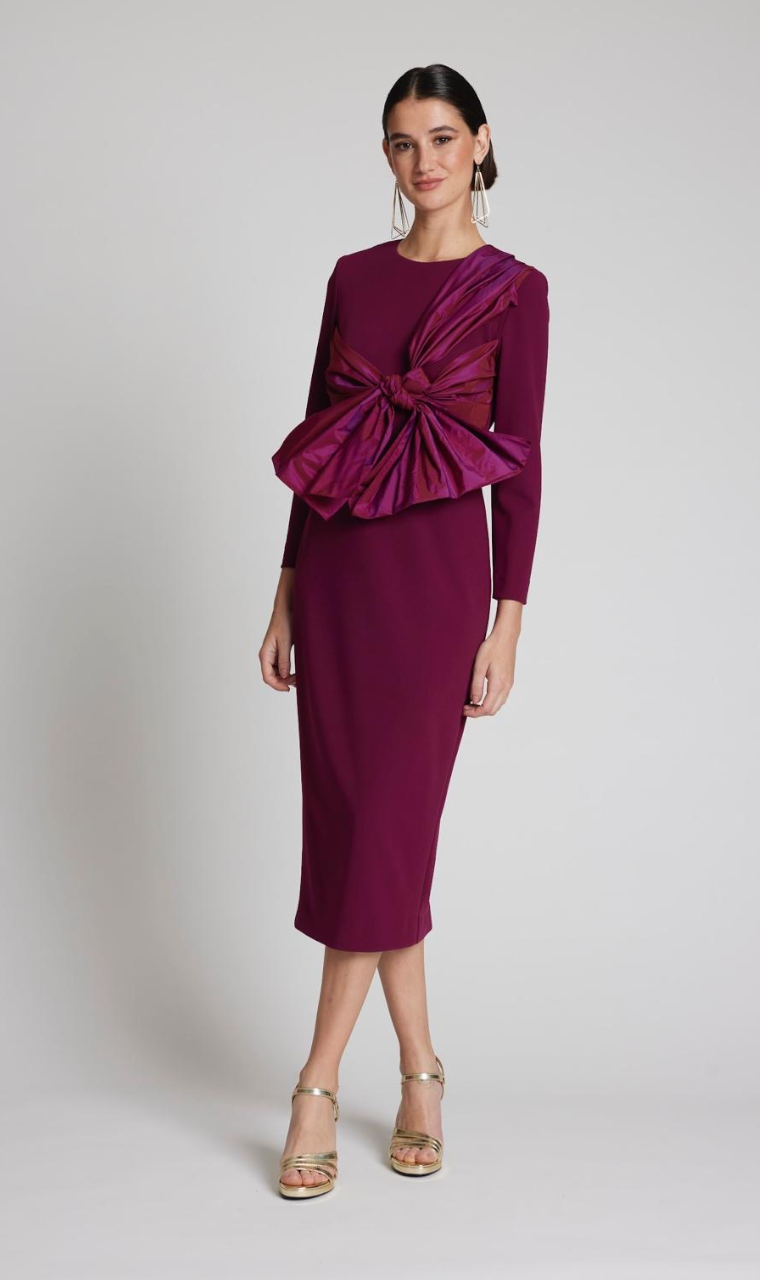 VESTIDO MIDI GRANATE
