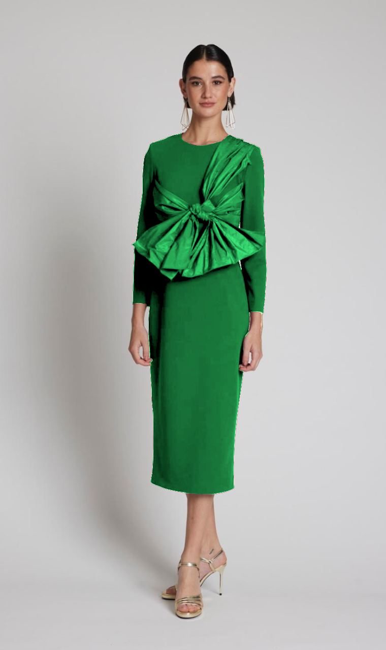 VESTIDO MIDI VERDE