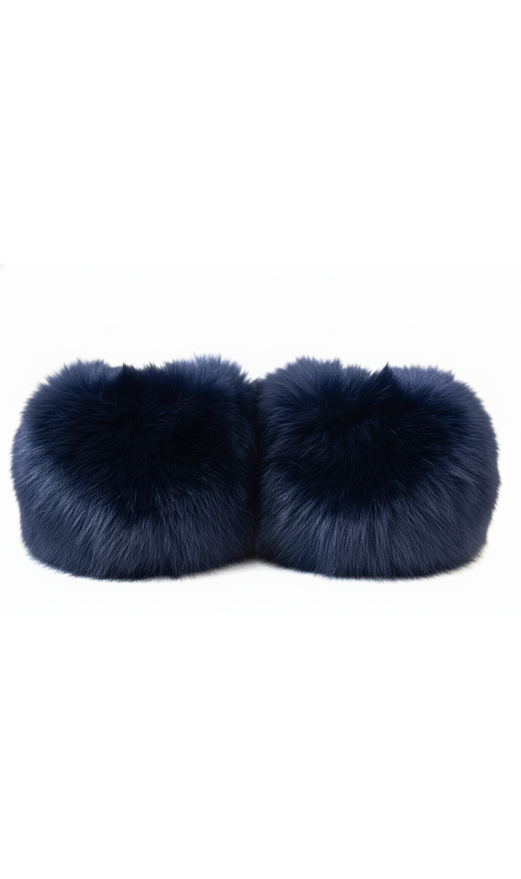 PUÑOS DE ECOPELO AZULES