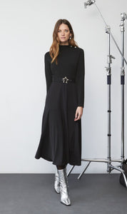 VESTIDO MIDI NEGRO