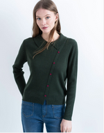 Cargar imagen en el visor de la galería, SUETER  POLO CON BOTONES, COLOR VERDE
