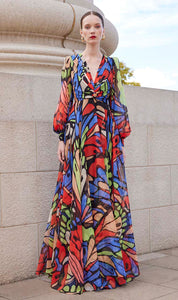 VESTIDO MIDI MULTICOLOR